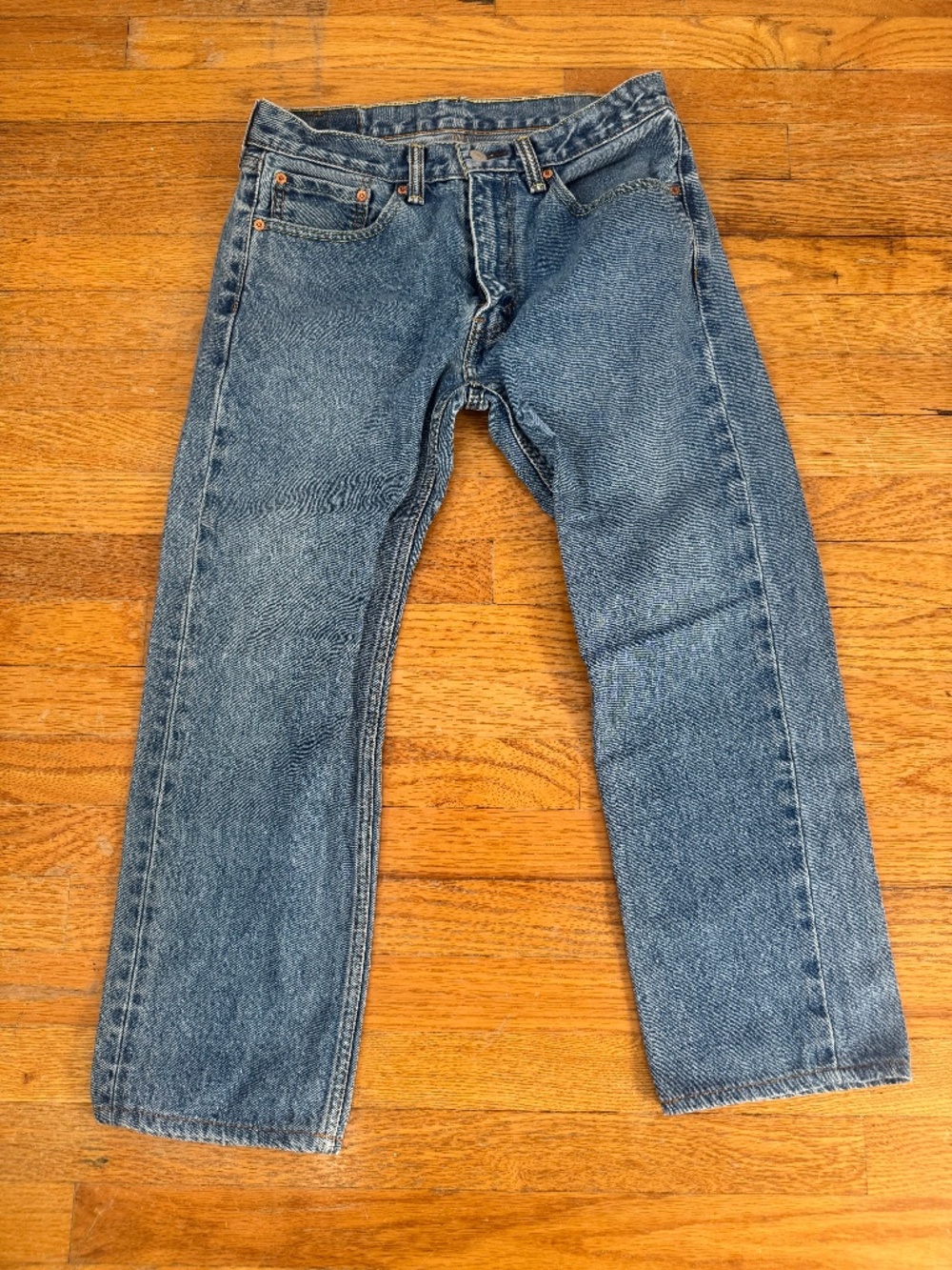 Levi’s 505 Men’s Jeans 32x32 Regular Straight Fit Blue Denim Medium Wash